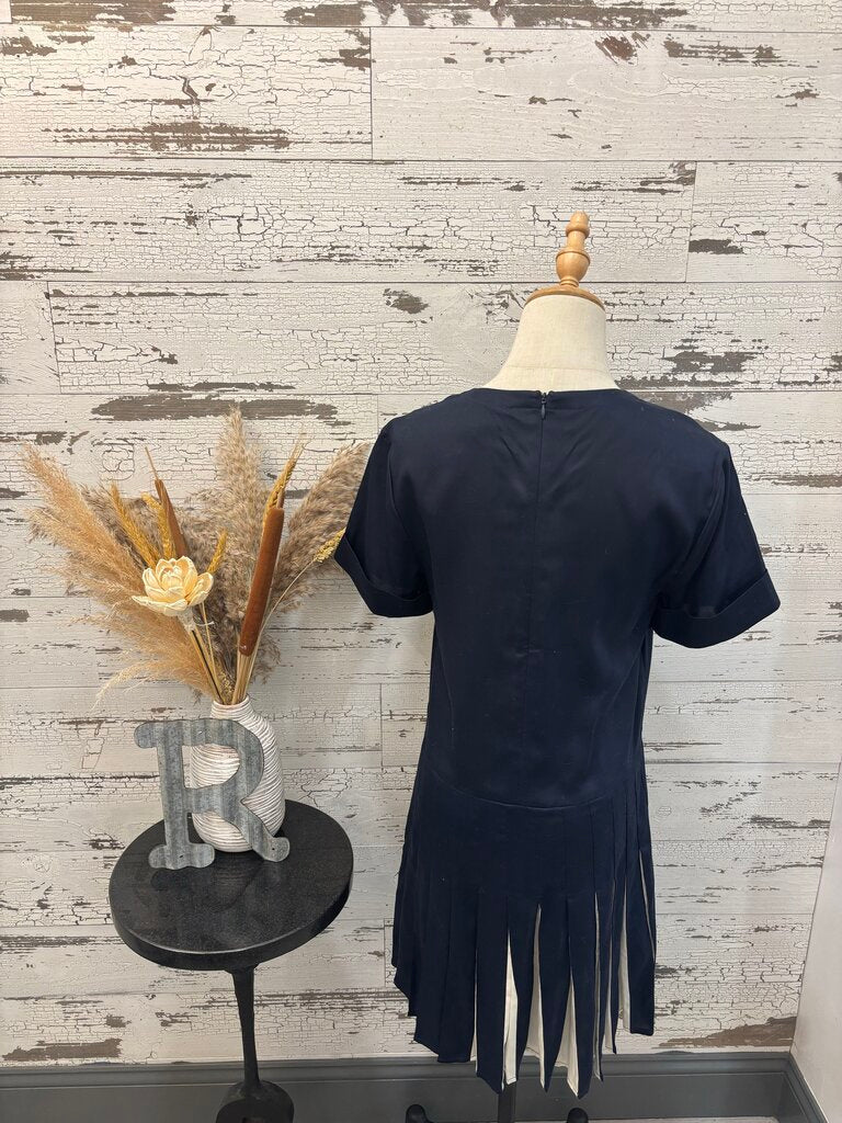 Tuckernuck Navy & White Dress