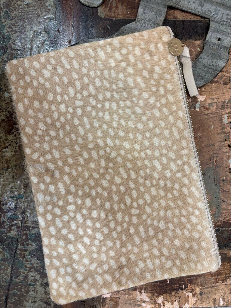 Clare V Deer Print Clutch