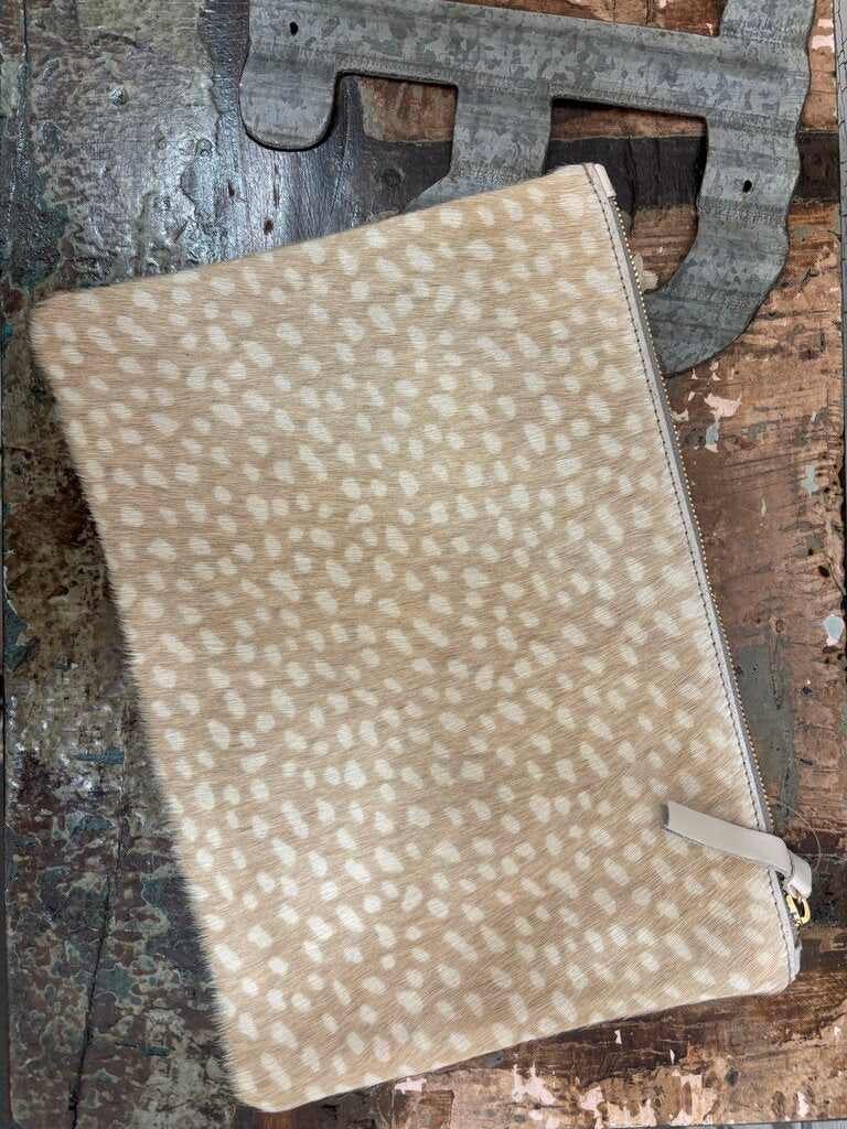 Clare V Deer Print Clutch