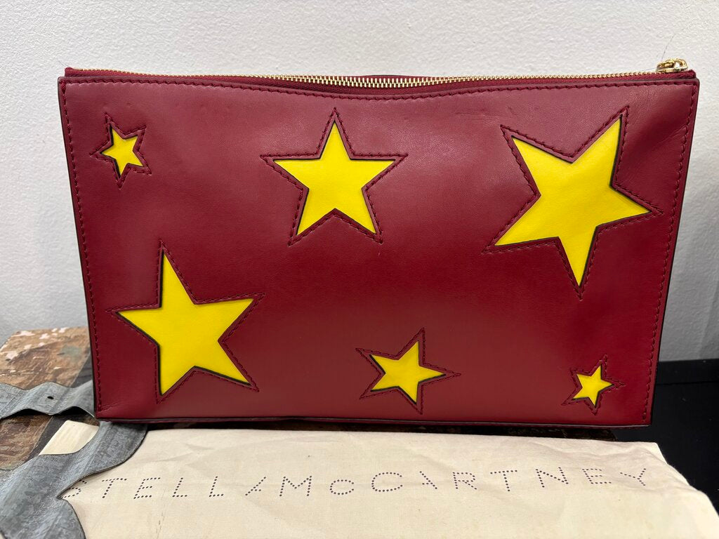 Stella McCartney Vegan Leather Star Clutch
