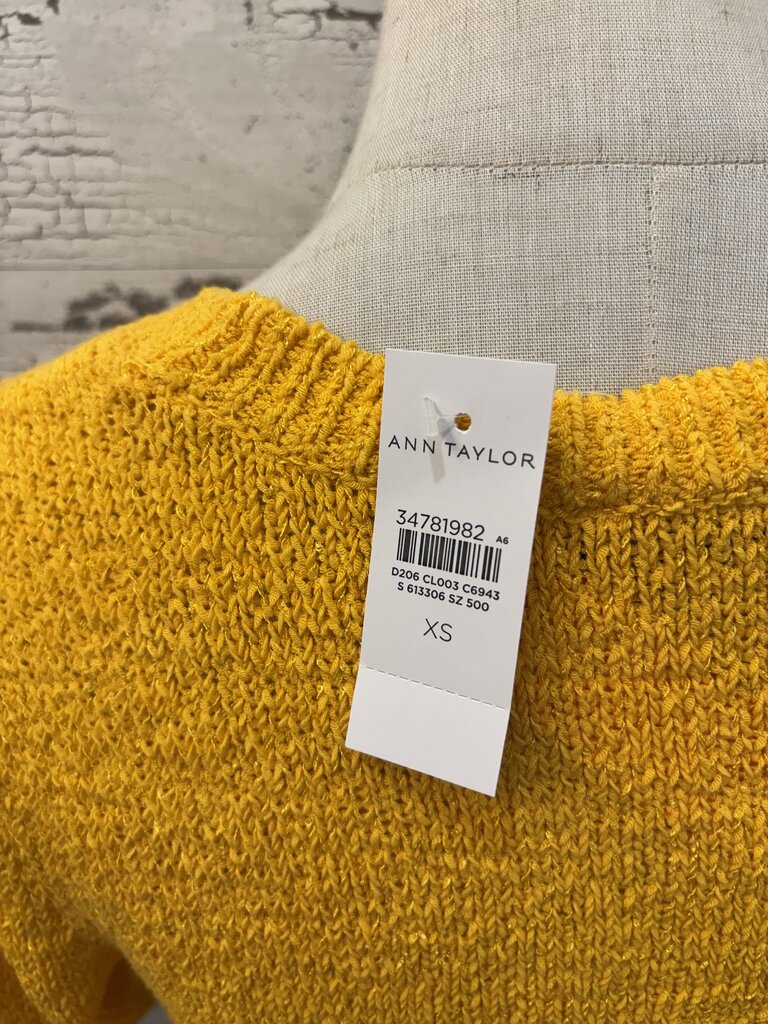 Ann Taylor NWT Yellow Sweater Top