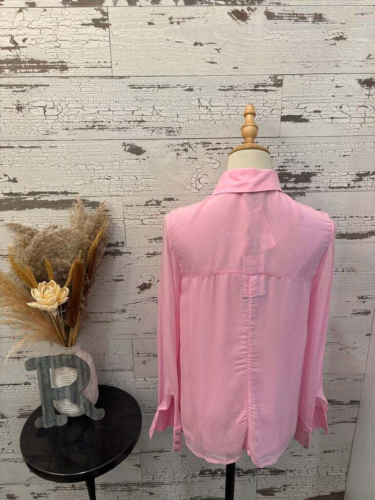 AS by DF NWT Pink Button Up Blouse