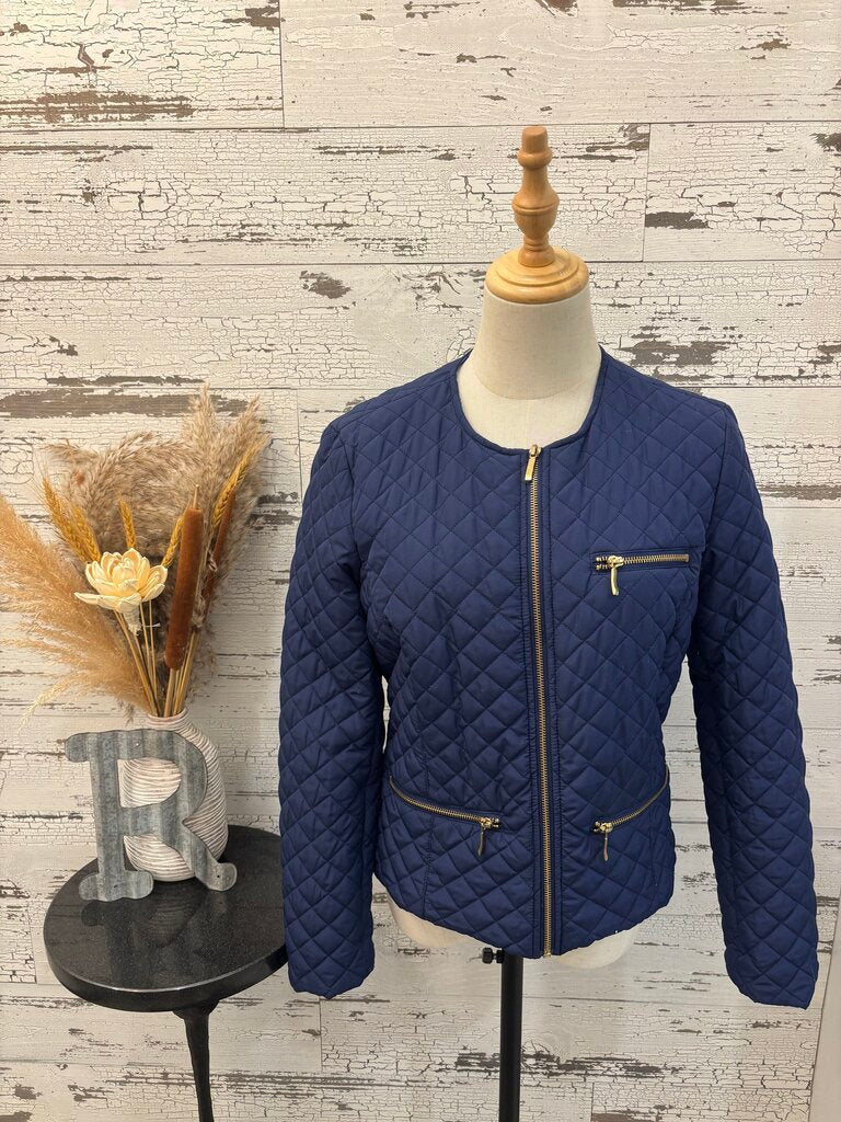 Ruby Road Quilted Blue Jacket
