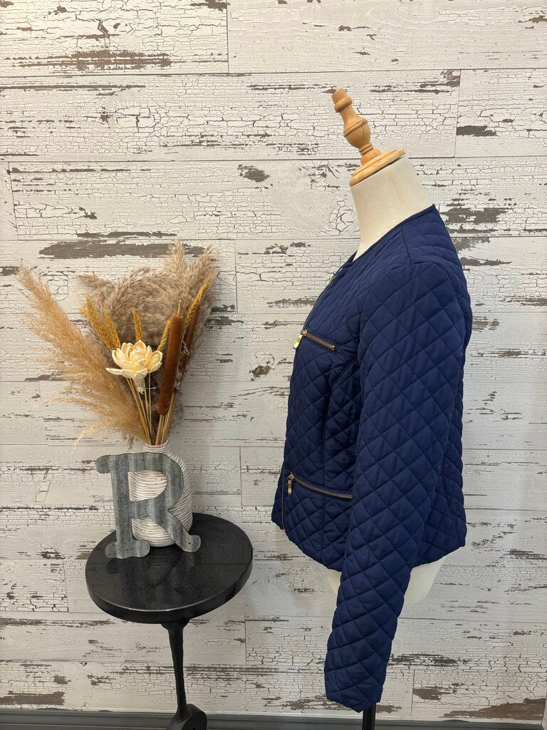 Ruby Road Quilted Blue Jacket