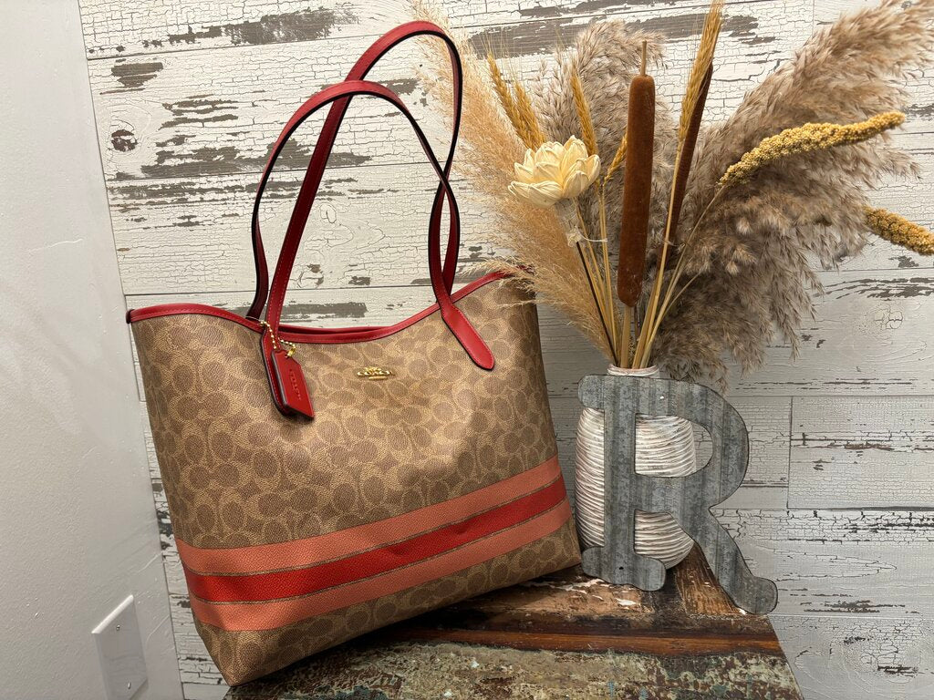 Coach City Tote Signature Canvas