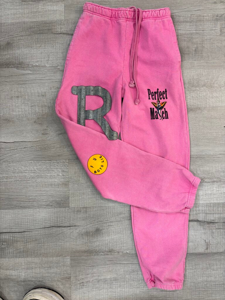 Boys Lie Pink Graphic Sweatpants