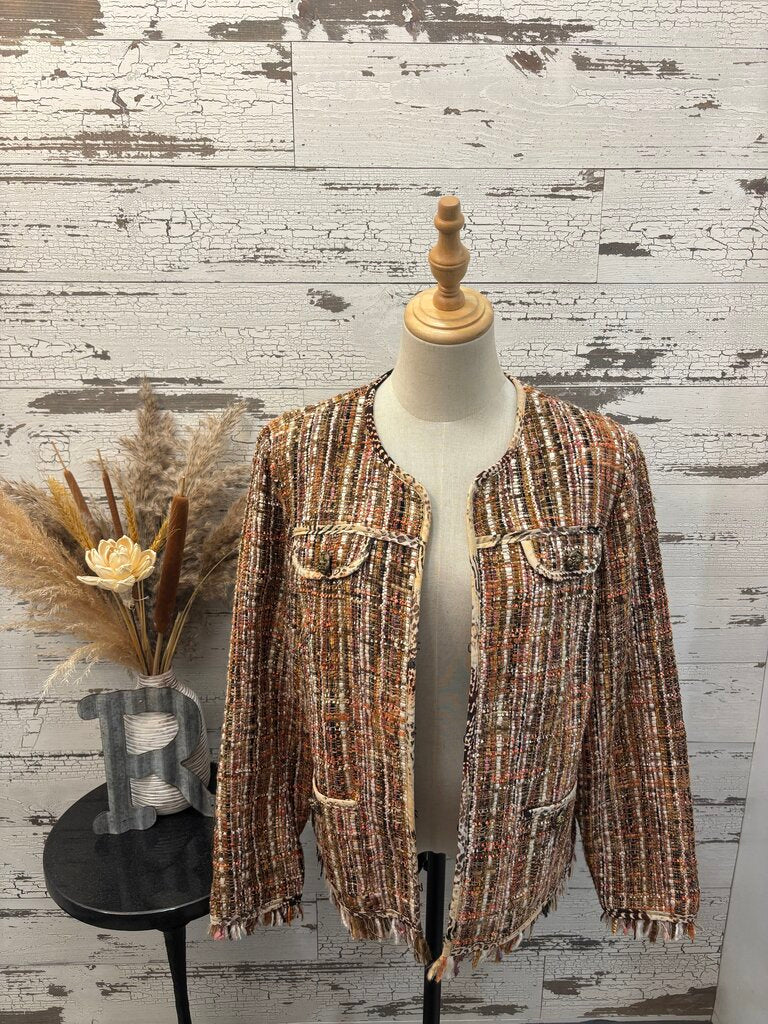 Chico's Fringe Fall Vibes Jacket