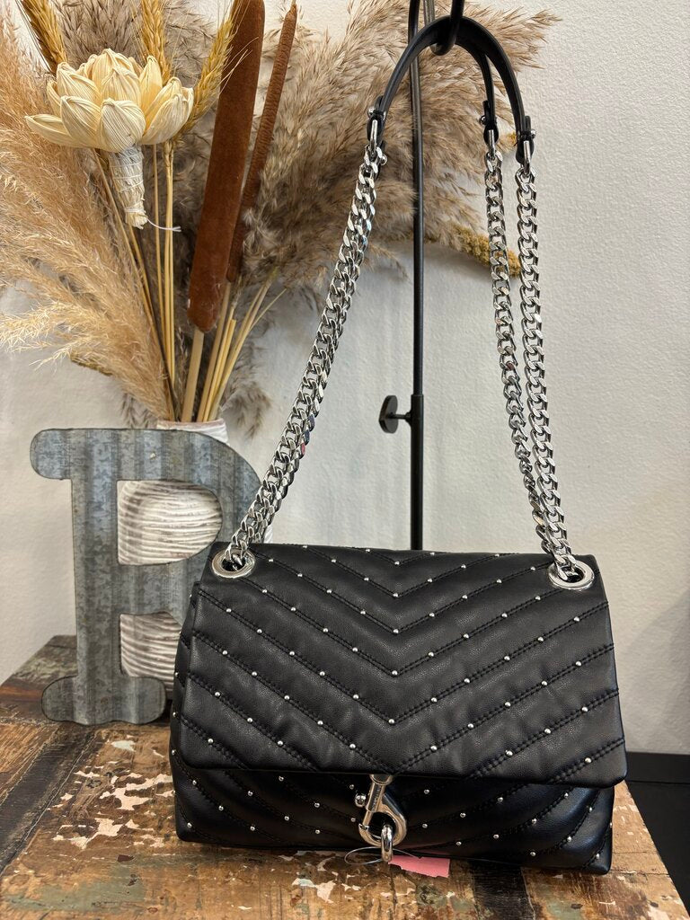Rebecca Minkoff Quilted Studded Leather