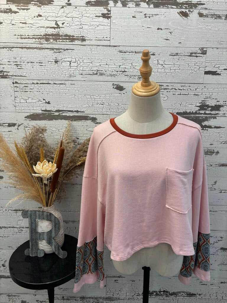 Bucket List Crop Pullover