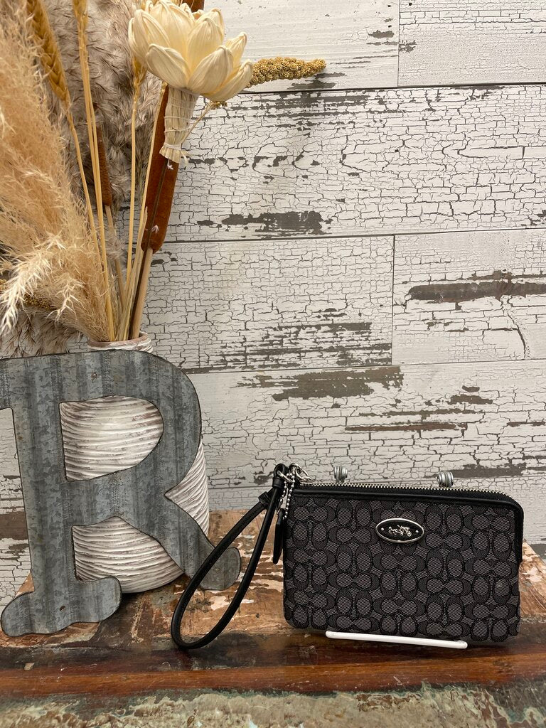 Coach Jacquard Wristlet