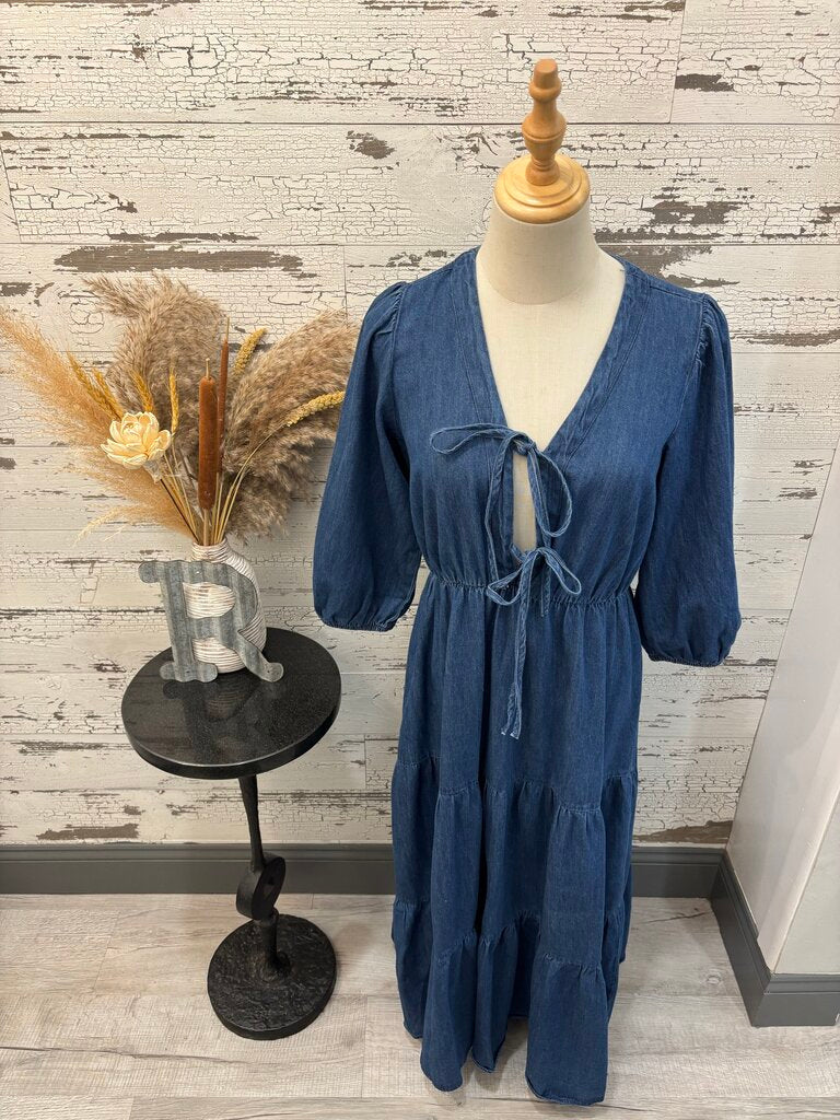 Blue Pepper Chambray Dress
