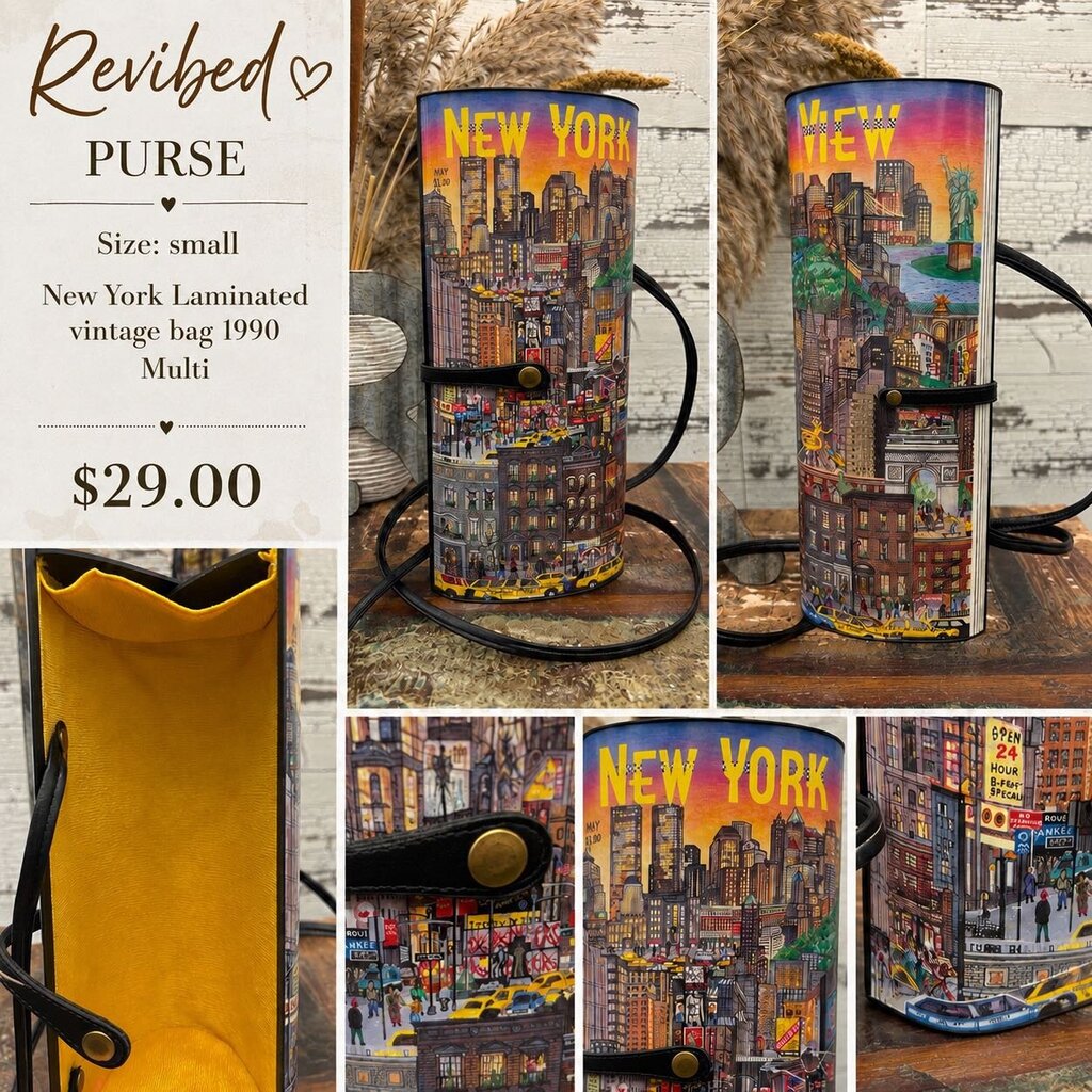 New York Laminated Vintage Bag 1990