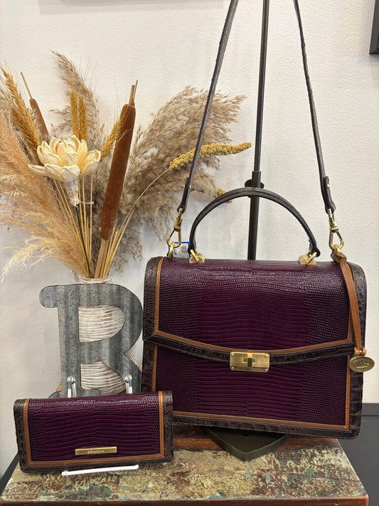 Brahmin Tri Texture Satchel