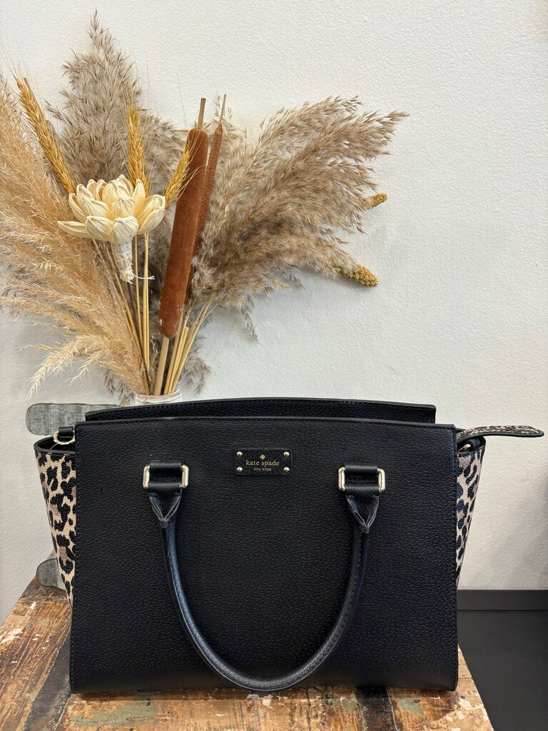 Kate Spade Cheetah & Black Purse *NO STRAP*