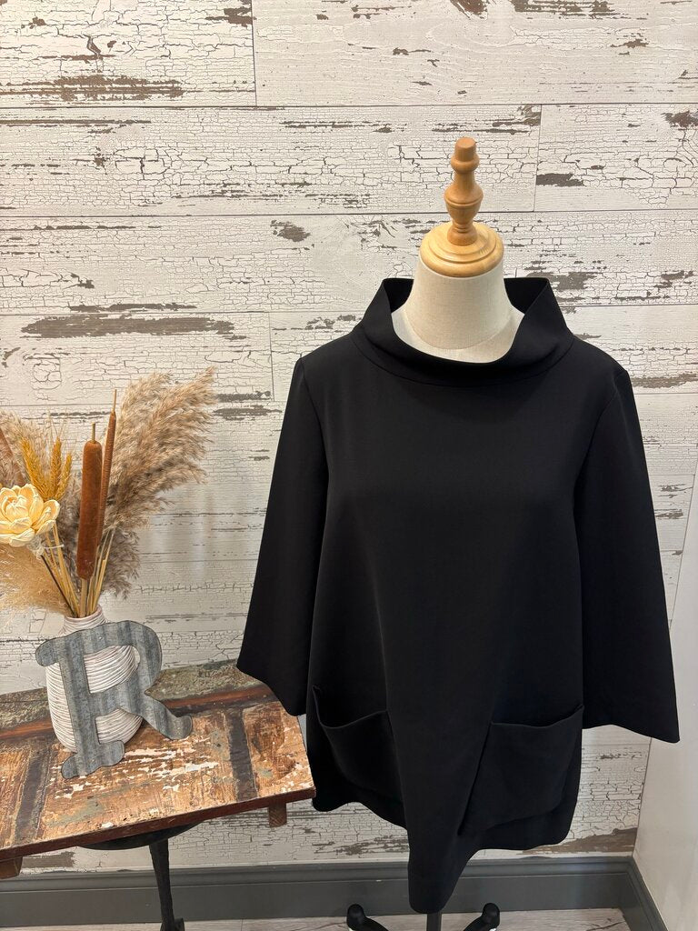 COS Black Blouse