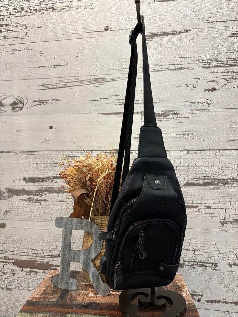 Bullcaptian Sling leather bag