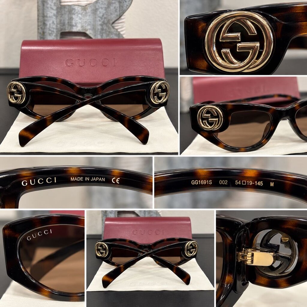 Gucci Authentic Havana interlocking G Sunglasses