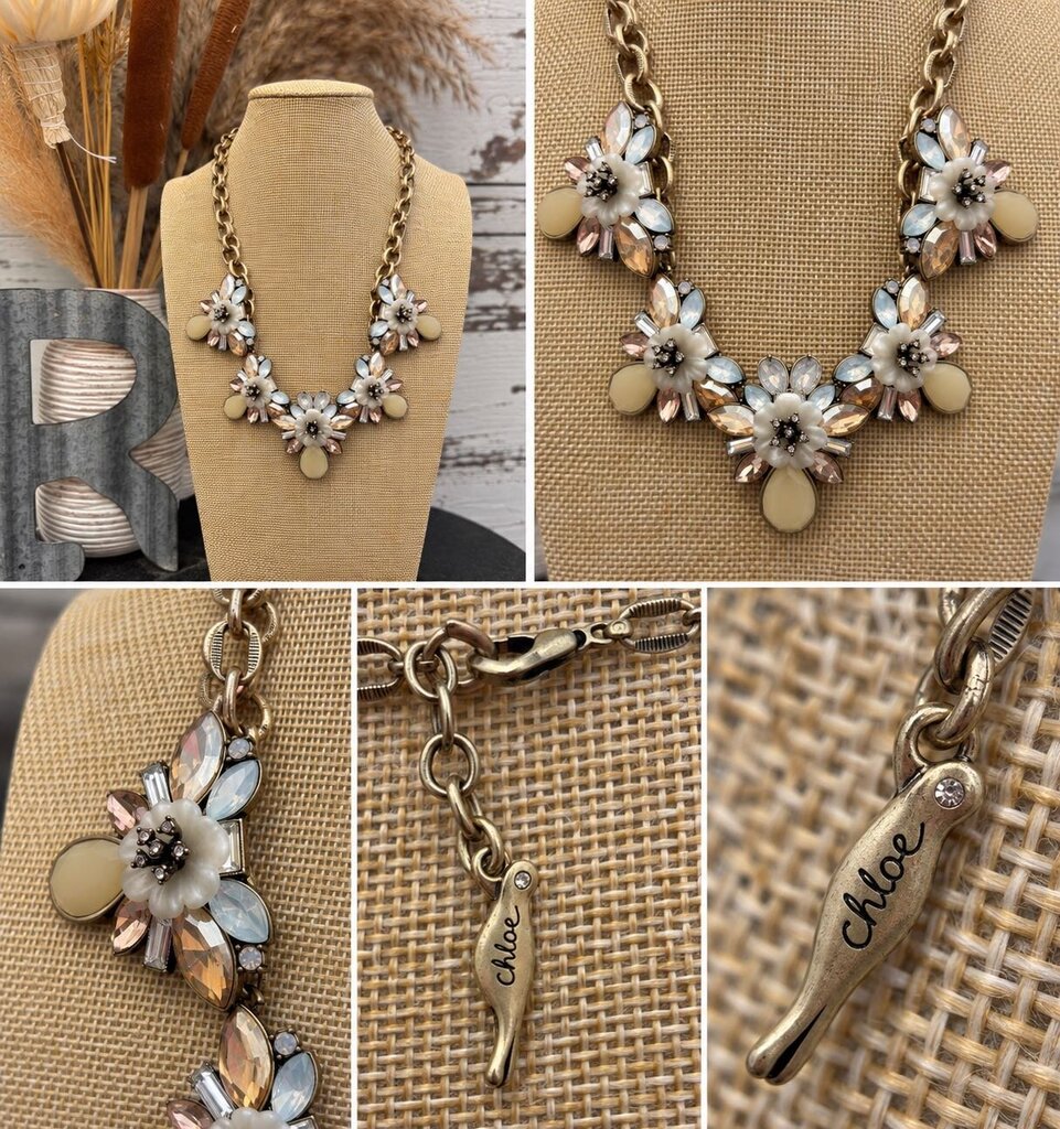Chloe & Isabel crystal bloom statement Necklace