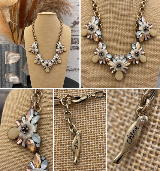 Chloe & Isabel crystal bloom statement Necklace