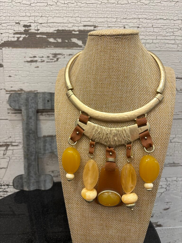Chico's beaded collar necklace