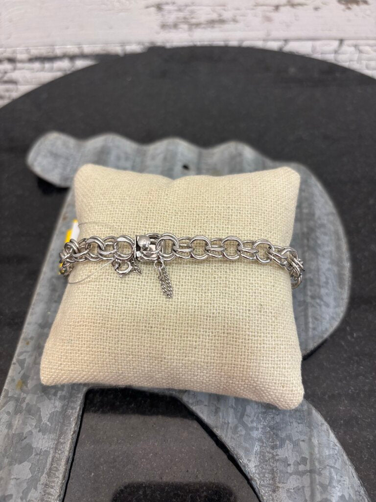 Double Link Sterling Bracelet