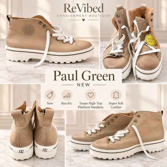 Paul Green High Top Sneakers NEW Size 9
