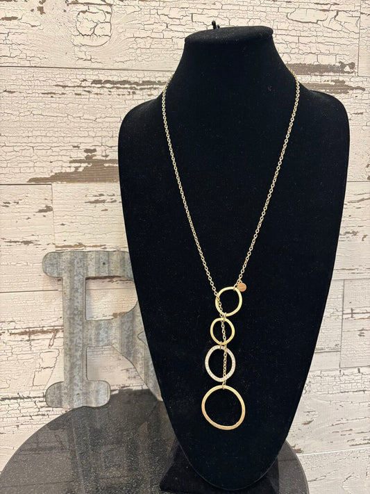 Chico's Circular shapes Gold Necklace