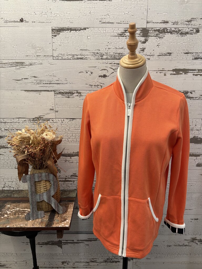 Bob Mackie Zip Up Orange