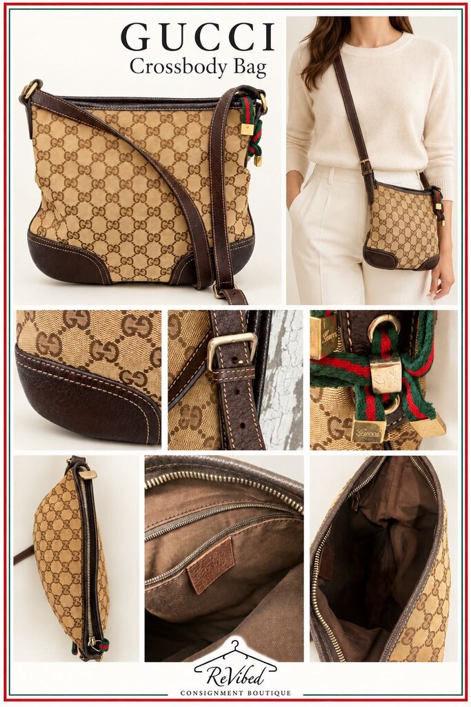 Gucci Authentic Vintage Crossbody Monogram